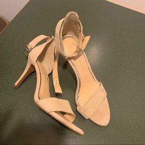 Jessica Simpson Nude Suede Low Sandals